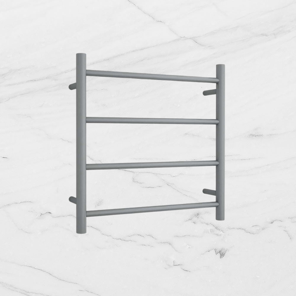 Round Ladder Heated Towel Rail Brushed Gunmetal