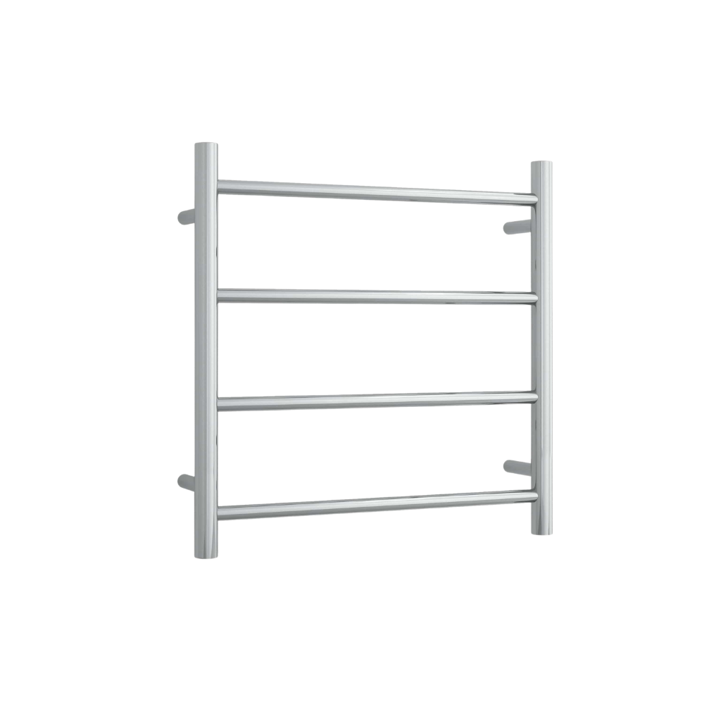 Round Ladder Heated Towel Rail Polished Stainless Steel