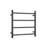 Round Ladder Heated Towel Rail Matte Black