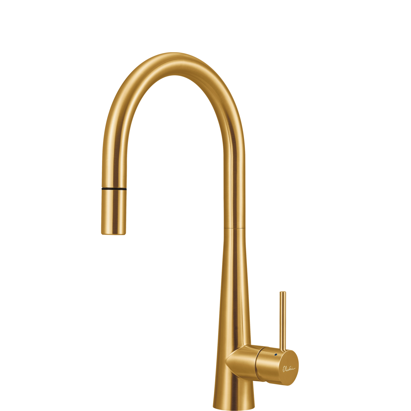 Essente 316 Stainless Steel Goose Neck Pull Out Mixer Lead Free Brushed Gold