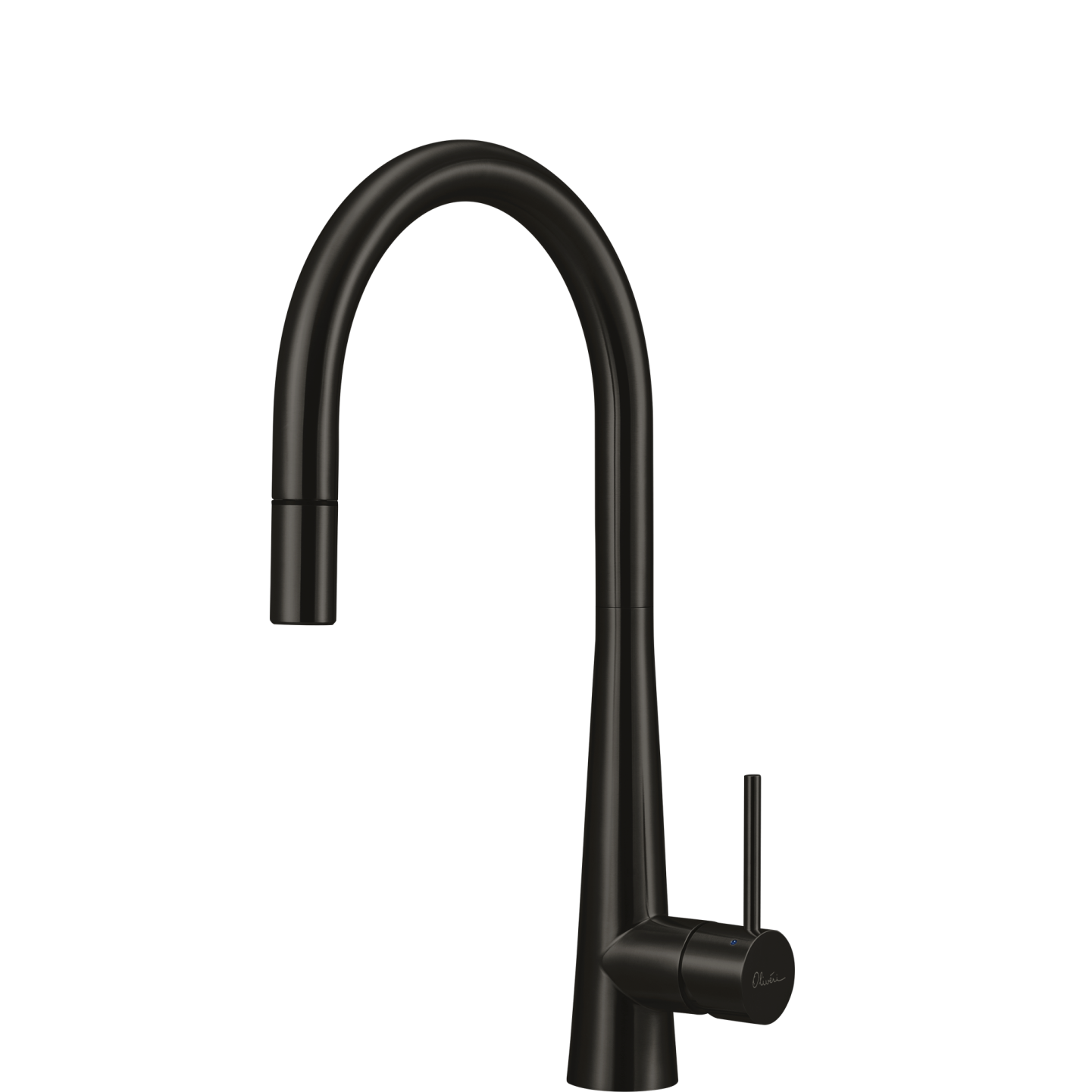 Essente 316 Stainless Steel Goose Neck Pull Out Mixer Lead Free Brushed Black