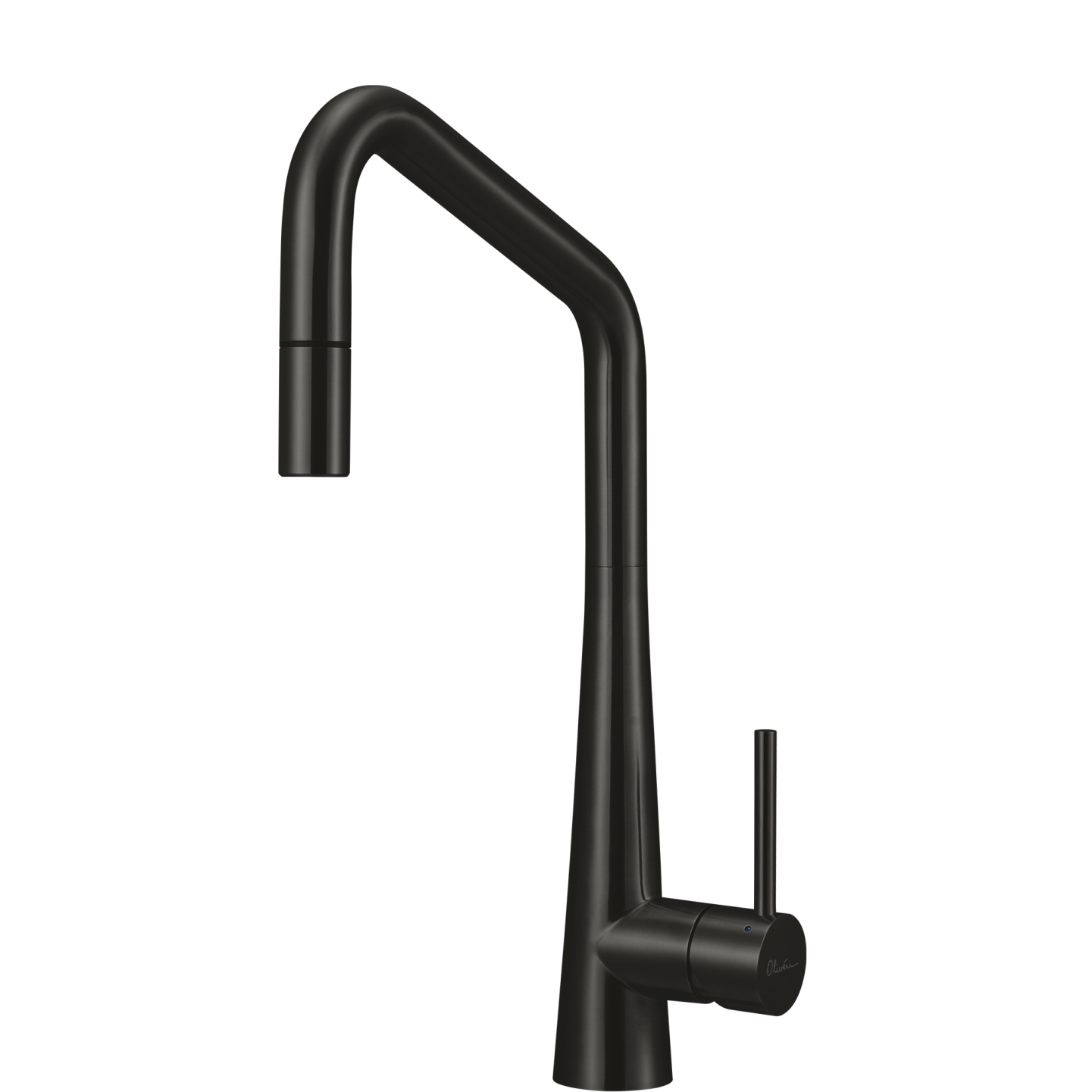 Essente 316 Stainless Steel Square Goose Neck Pull Out Mixer Lead Free Brushed Black