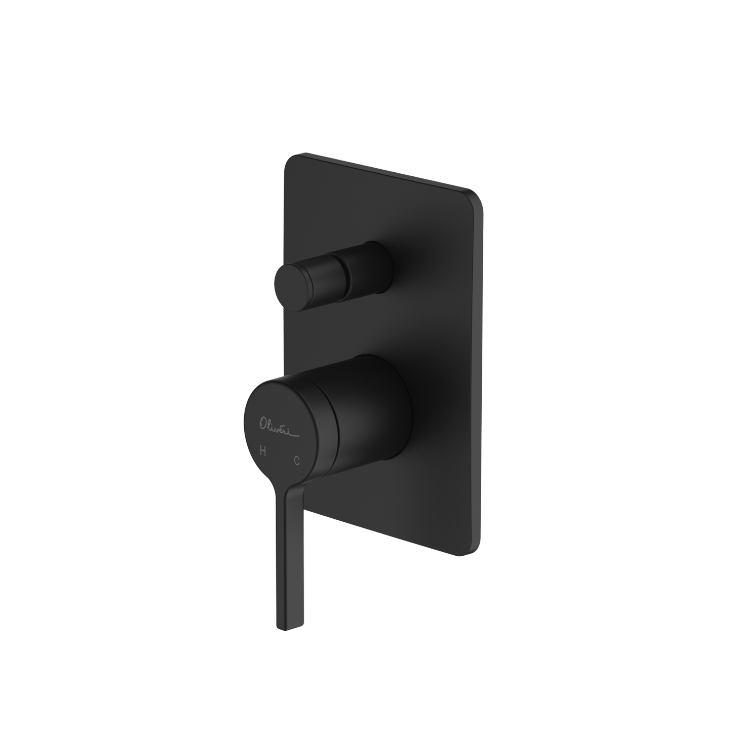 Stockholm Wall Mixer With Diverter Matte Black