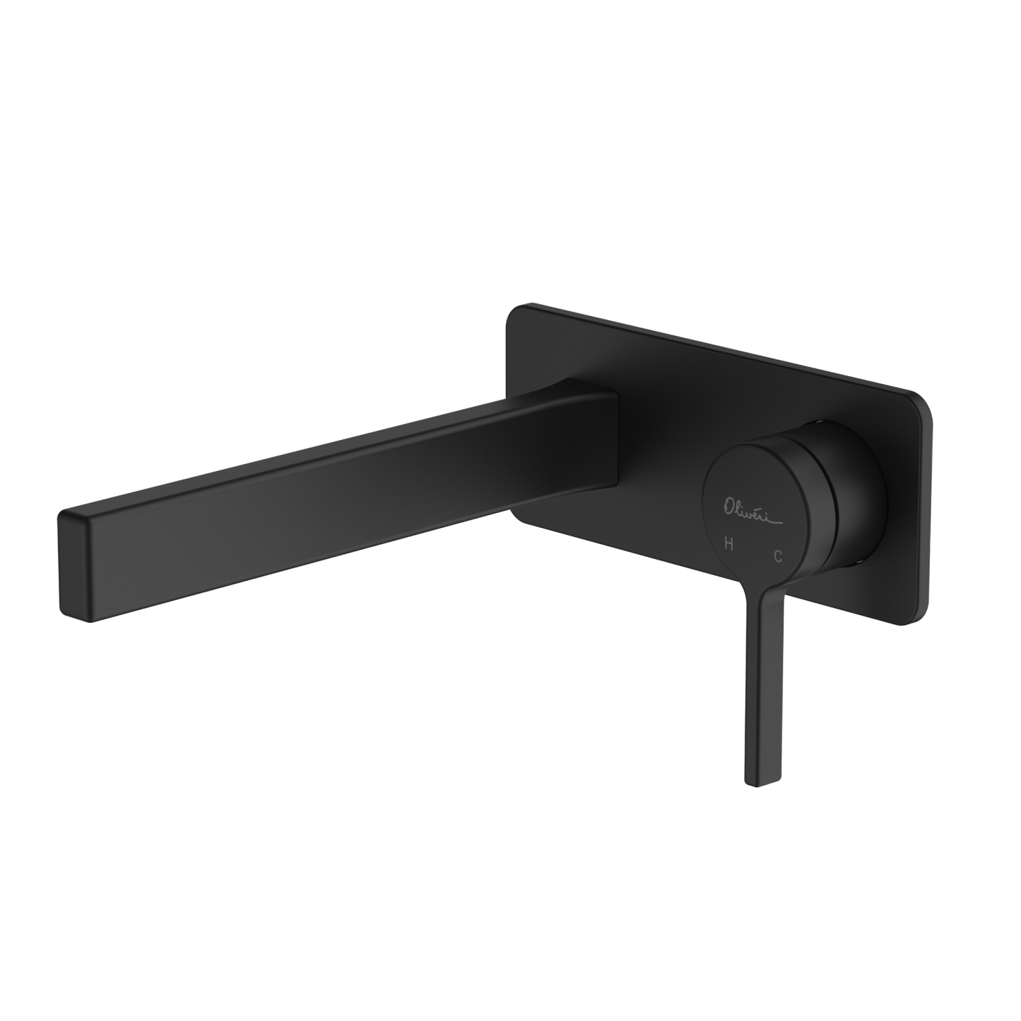 Stockholm Wall Mixer Set Matte Black