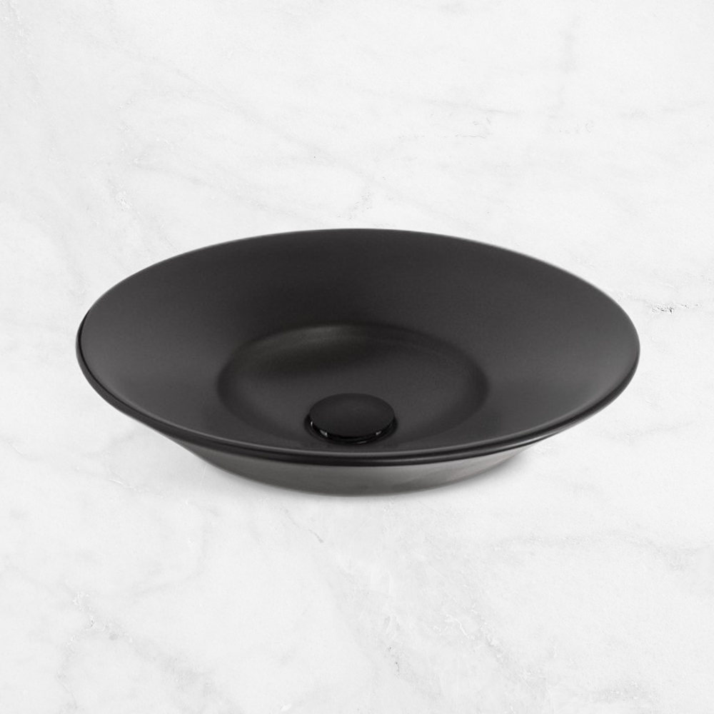 Venus Matte Black Semi-Inset Basin