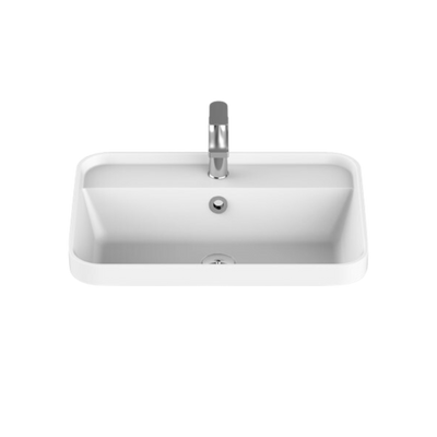 Miya Semi Inset 550 Basin Matte White