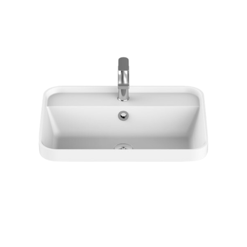 Miya Semi Inset 550 Basin Gloss White