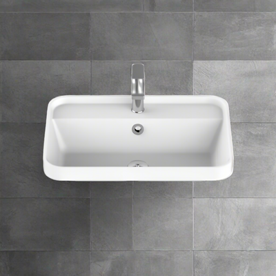 Miya Semi Inset 550 Basin Gloss White