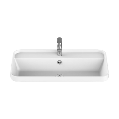 Miya Semi Inset 750 Basin Gloss White