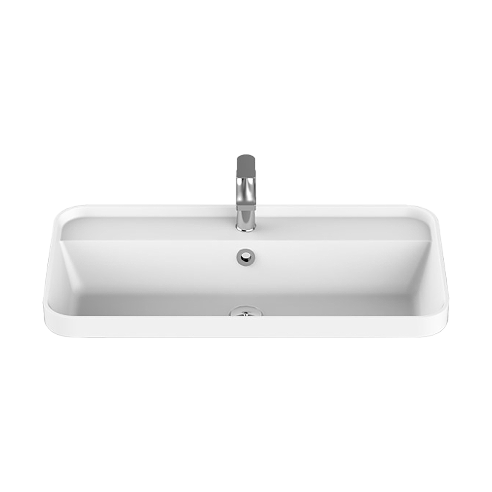 Miya Semi Inset 750 Basin Gloss White