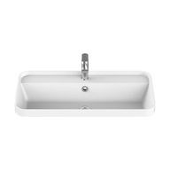 Miya Semi Inset 750 Basin Gloss White