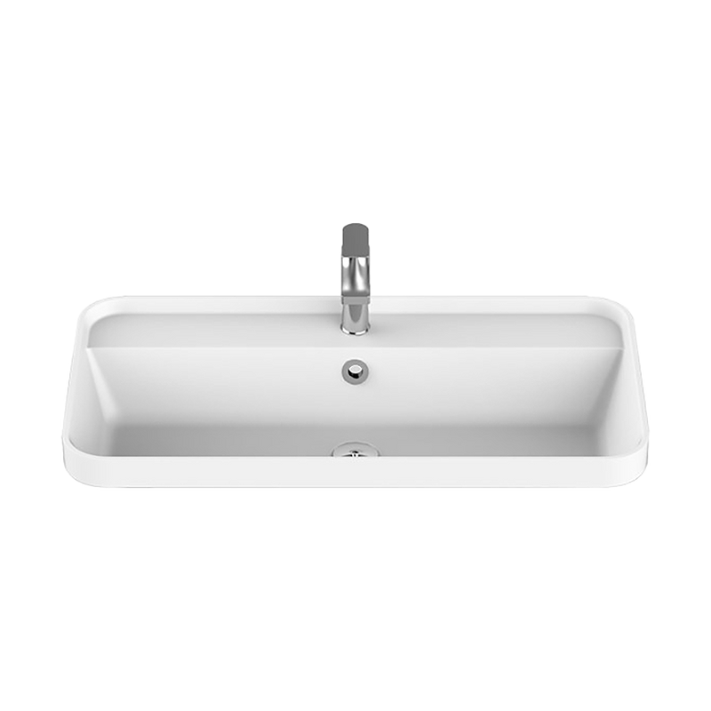 Miya Semi Inset 750 Basin Gloss White