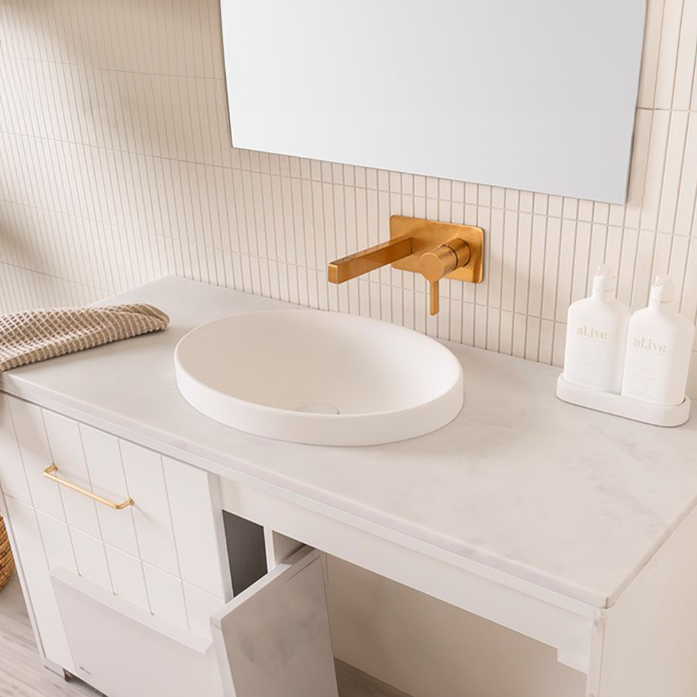 Dignity Matte White Semi-Inset Basin