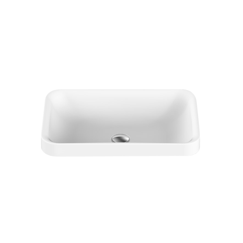 Pride Gloss White Semi-Inset Basin