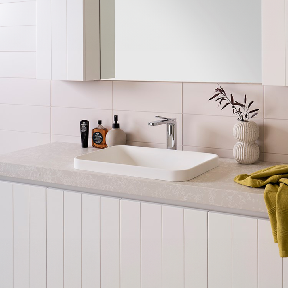 Pride Gloss White Semi-Inset Basin