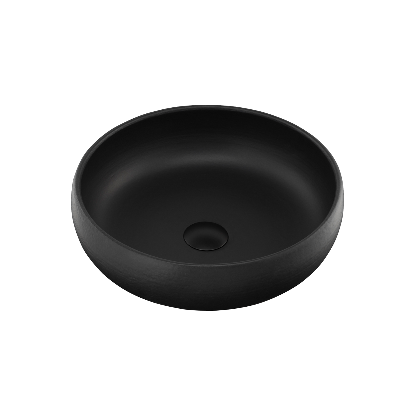 Terzofoco Curved Counter Top Basin Matte Black