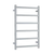 Straight Square Budget Heated Towel Rail Polished Stainless Steel