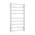 Straight Round Budget Ladder Heated Towel Rail  600mm Polished Stainless Steel BS46M