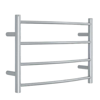 Curved Round Ladder Heated Towel Rail 600mm Polished Stainless Steel CR40M