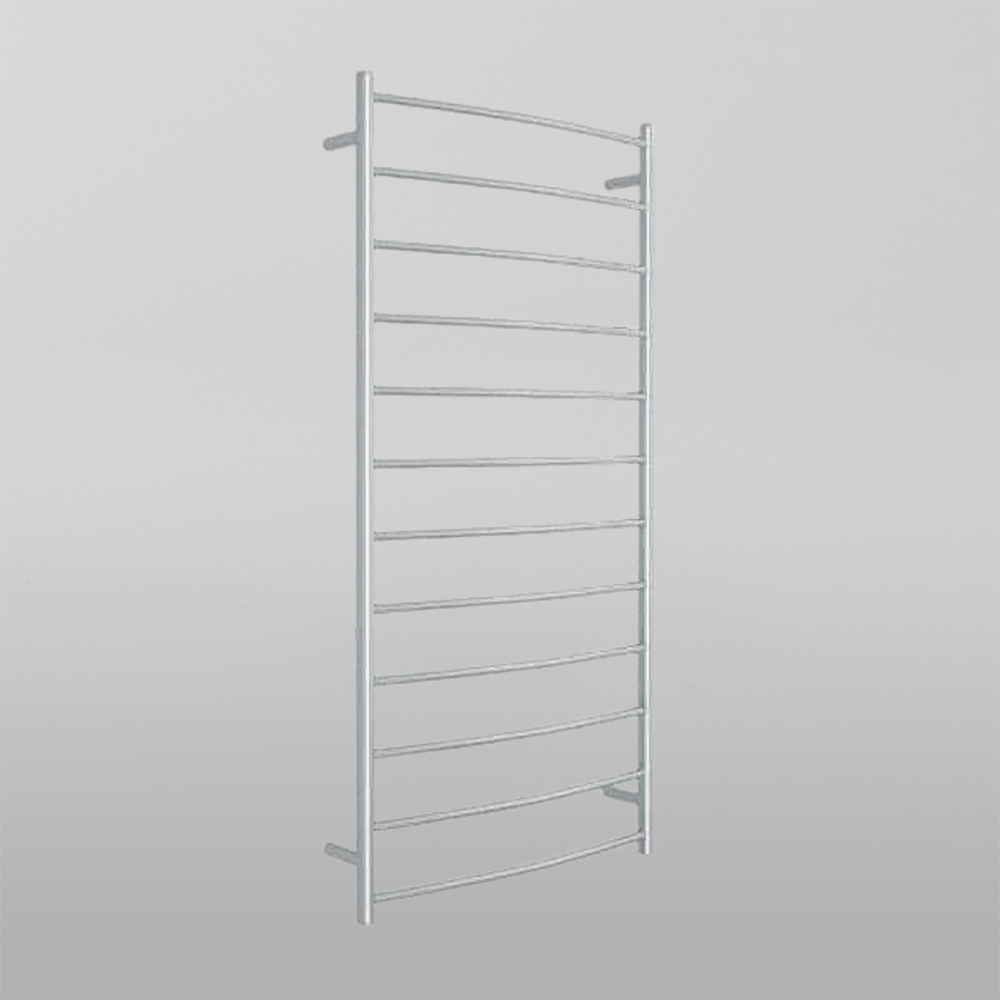 Curved Round Ladder Heated Towel Rail 700mm Polished Stainless Steel