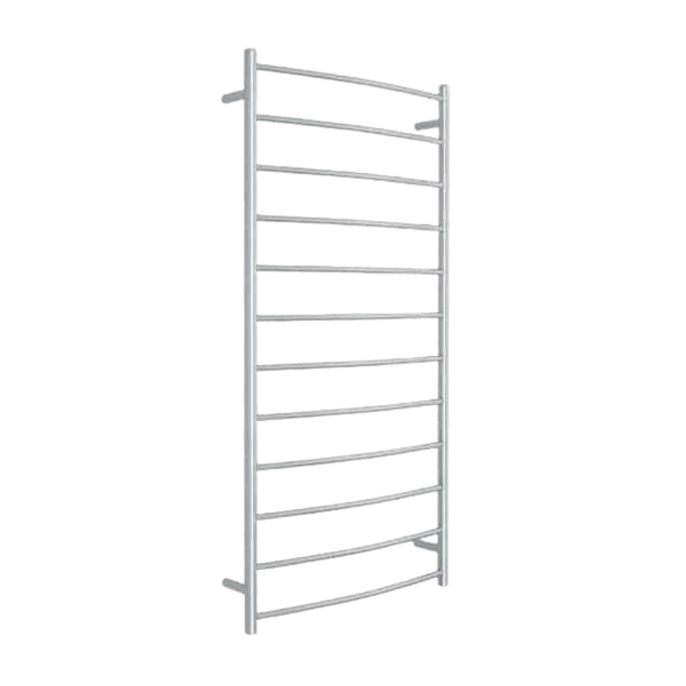 Curved Round Ladder Heated Towel Rail 700mm Polished Stainless Steel