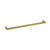Round Single Bar Heated Towel Rail Brushed Gold