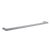 Brushed Round Single Bar Heated Towel Rail Brushed Stainless Steel
