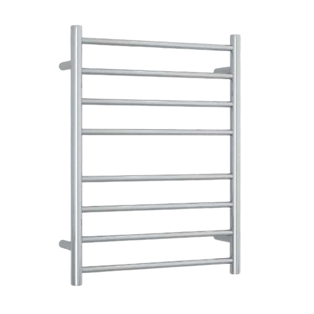 Straight Round Ladder Heated Towel Rail 530mm Polished Stainless Steel SR23M