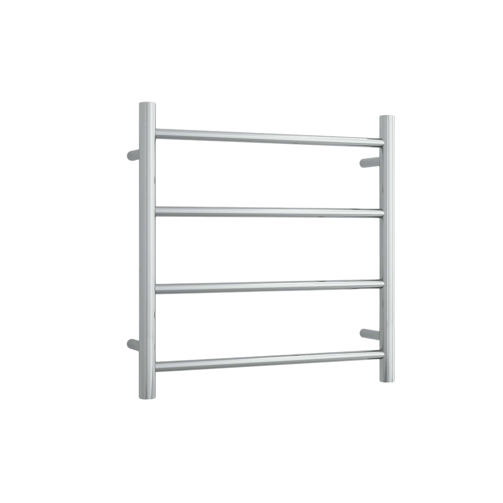 12Volt Round Ladder Heated Towel Rail 550mm Polished Stainless Steel