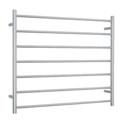 Straight Round Ladder Heated Towel Rail 900mm Polished Stainless Steel