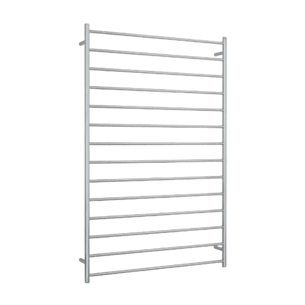 Straight Round Ladder Heated Towel Rail 1000mm Polished Stainless Steel