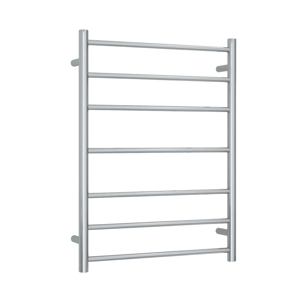 Brushed 12Volt Round Ladder Heated Towel Rail Brushed Stainless Steel