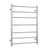 Brushed Straight Round Ladder Heated Towel Rail  600mm Brushed Stainless Steel