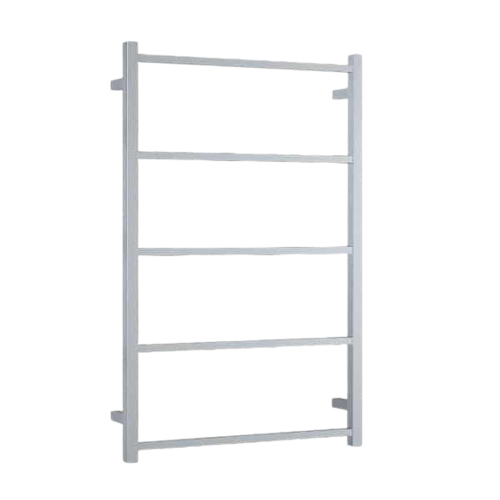 Straight Square Non-Heated Ladder Towel Rail Polished Stainless Steel