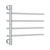 Straight Round Swivel Non-Heated Towel Rail Polished Stainless Steel