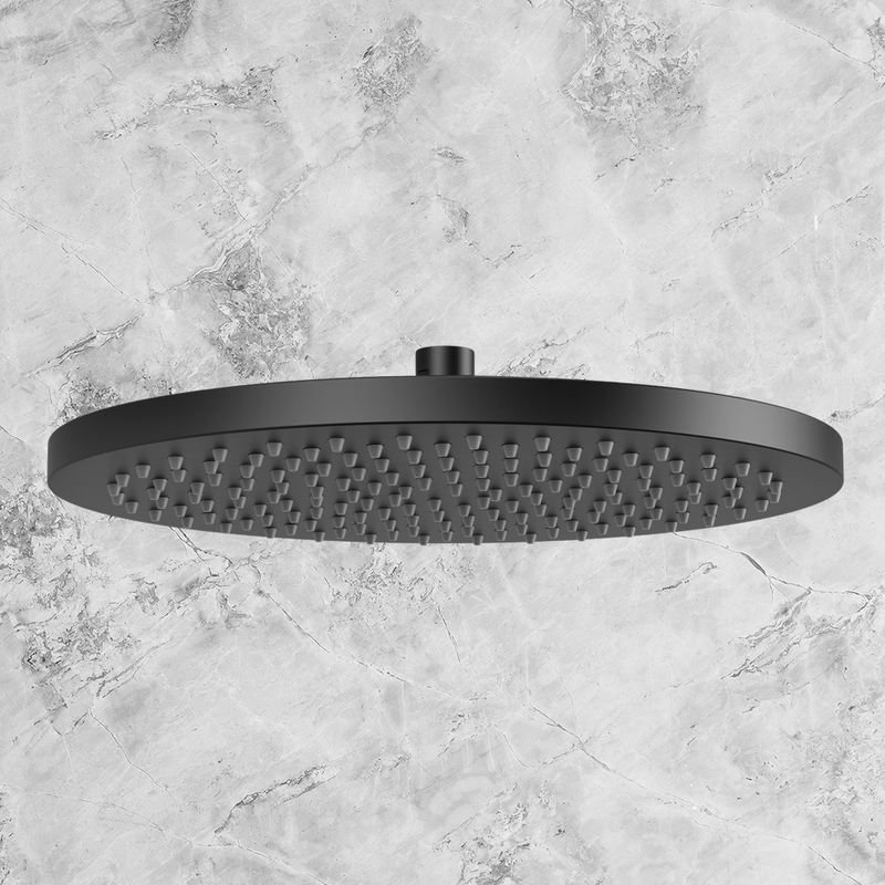 Vivid Shower Rose 300mm Matte Black