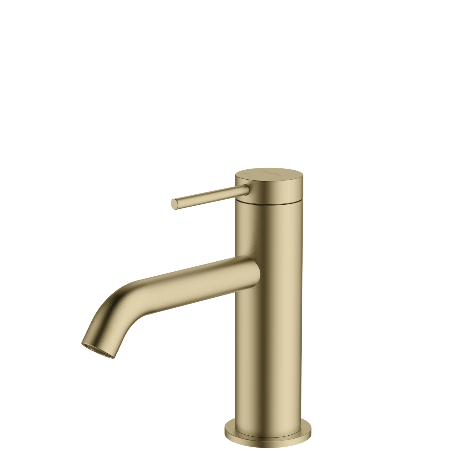 Venice Curved Basin Mixer Classic Gold