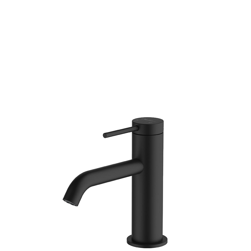 Venice Curved Basin Mixer Matte Black