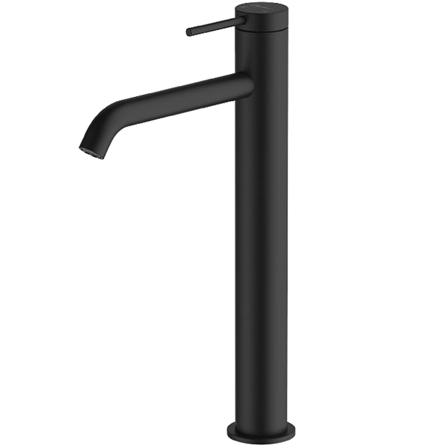 Venice Curved Tower Basin Mixer Matte Black