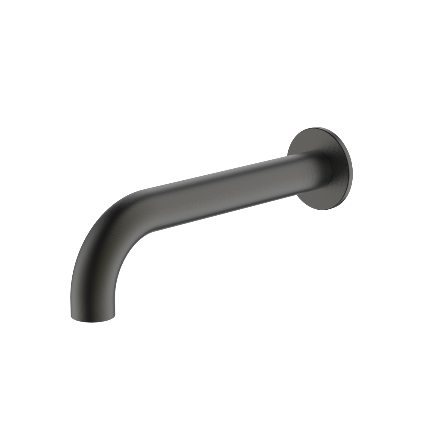 Venice Curved Wall Spout Gunmetal