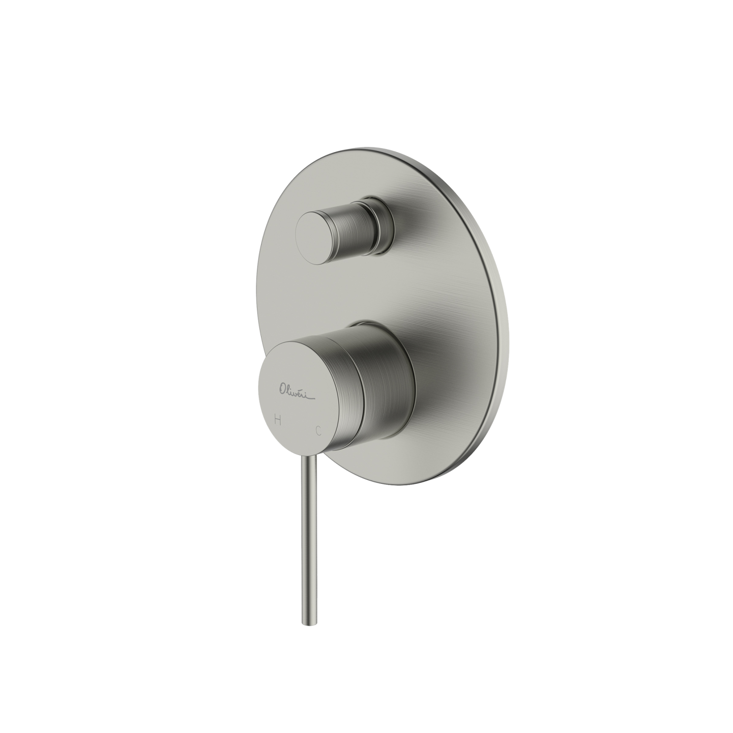 Venice Wall Mixer With Diverter Brushed Nickel