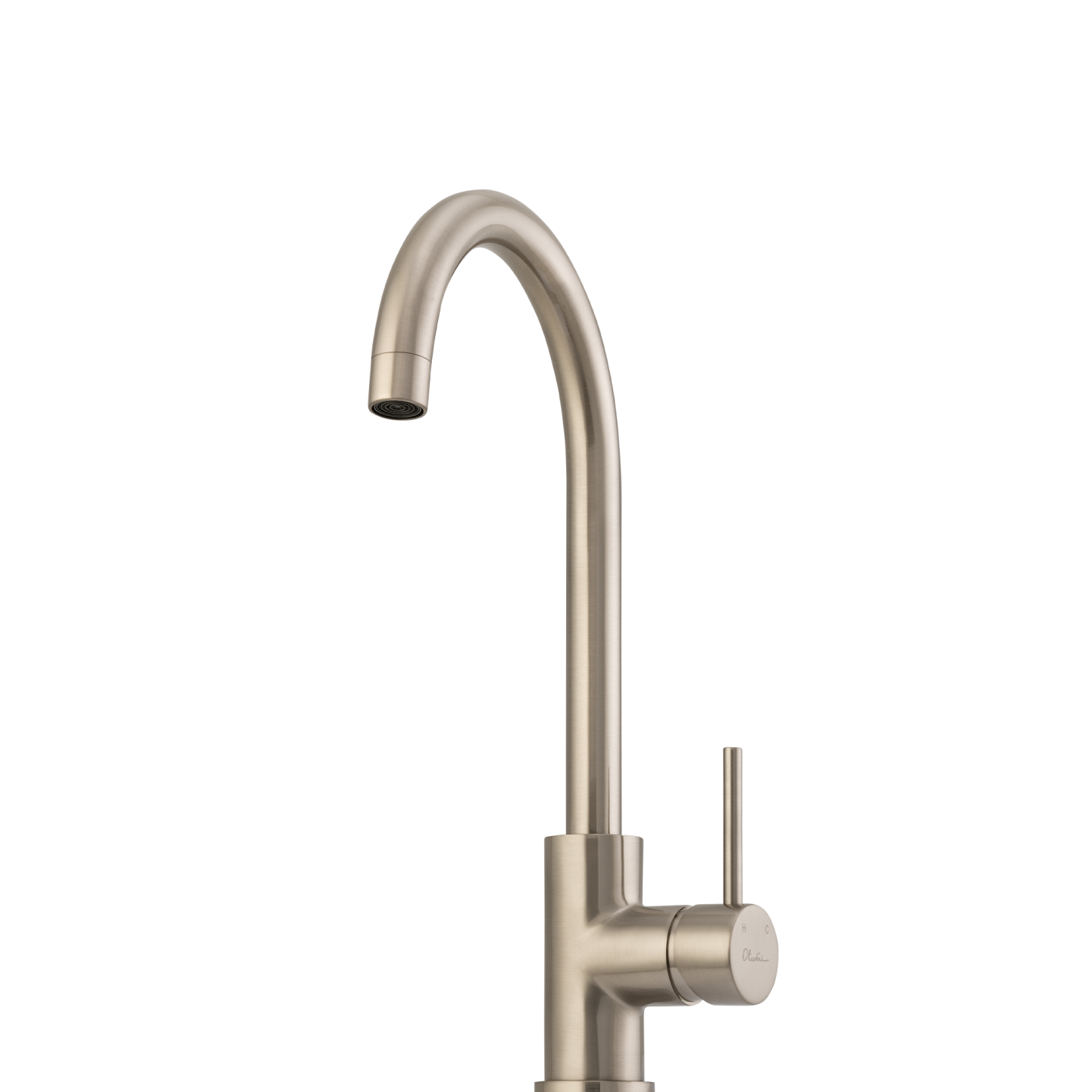 Venice Goose Neck Mixer Brushed Nickel