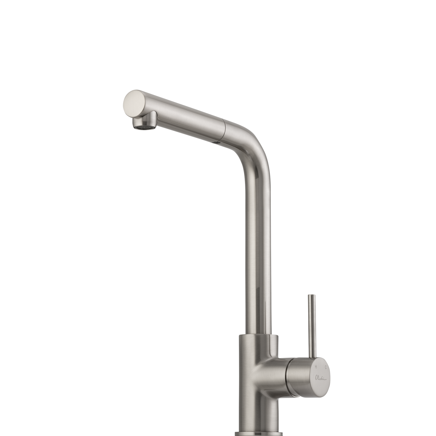 Venice Pull Out Right Angle Mixer Brushed Nickel