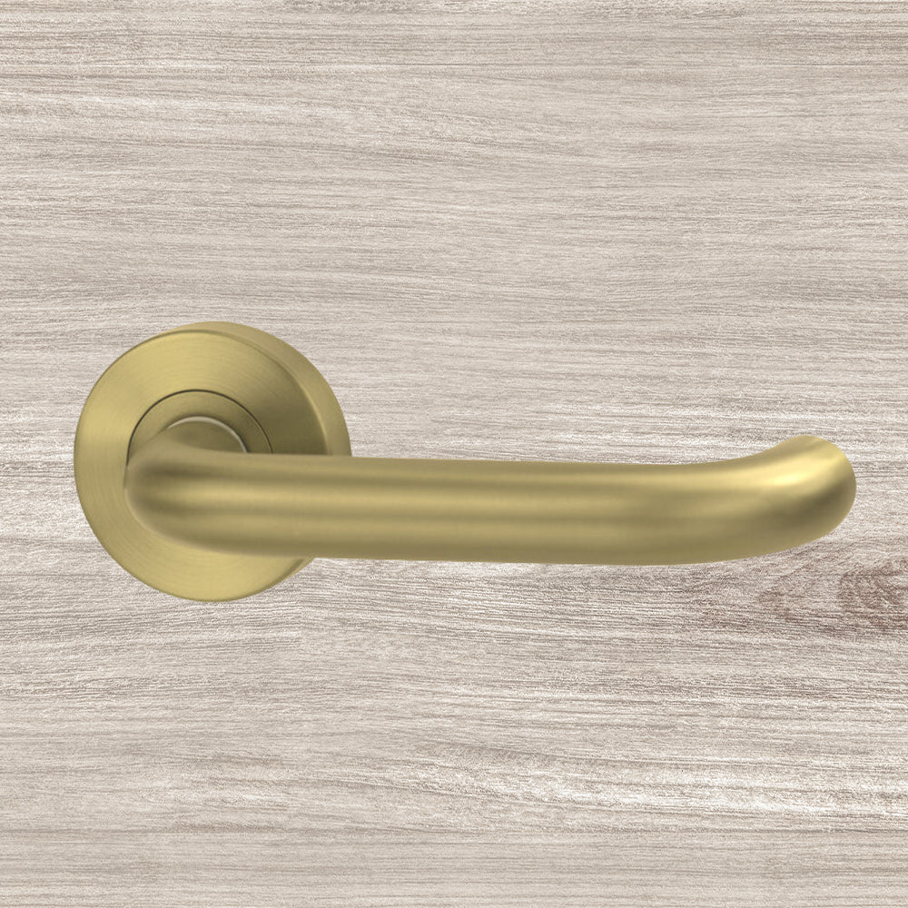 Lockwood Vivid Lever V2 Dummy Half Set Satin Brass