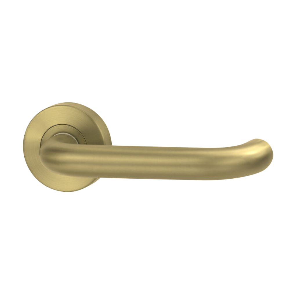 Lockwood Vivid Lever V2 Dummy Half Set Satin Brass