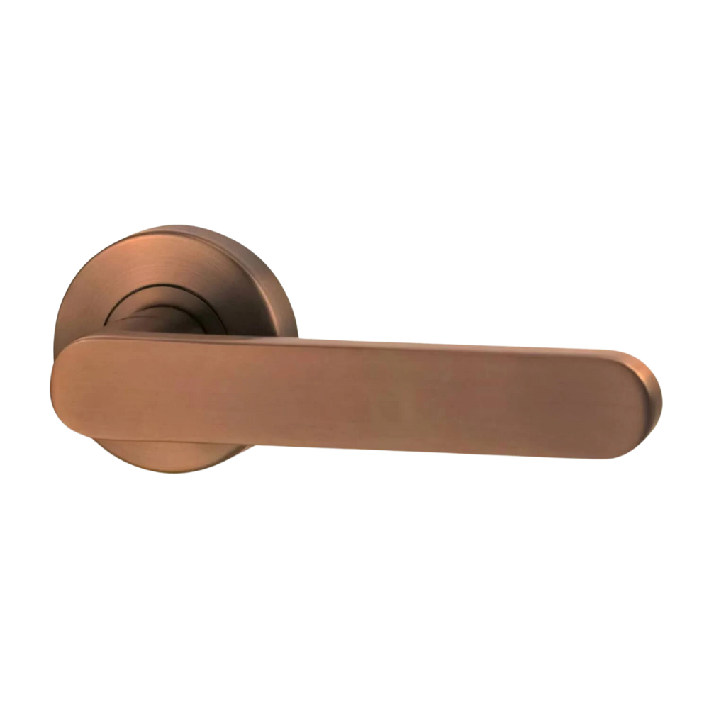 Lockwood Vivid Lever V3 Passage Set with Latch Satin Bronze