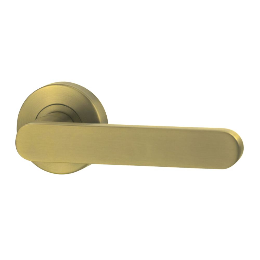 Lockwood Vivid Lever V3 Dummy Half Set Satin Brass