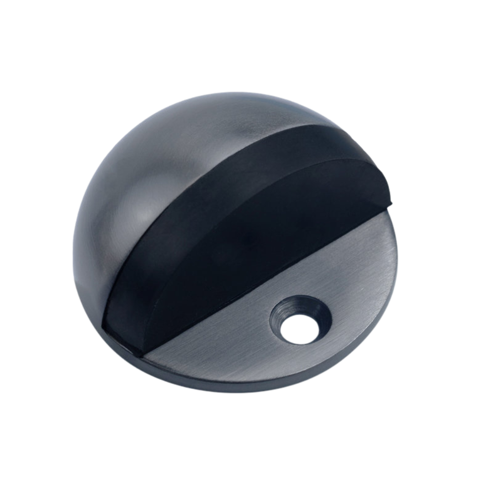 Lockwood Half Moon Door Stop Satin Gunmetal