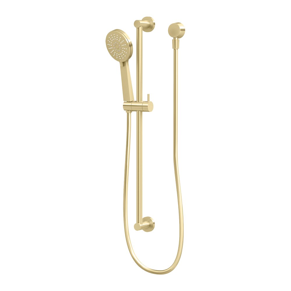 Vivid Slimline Rail Shower Brushed Gold