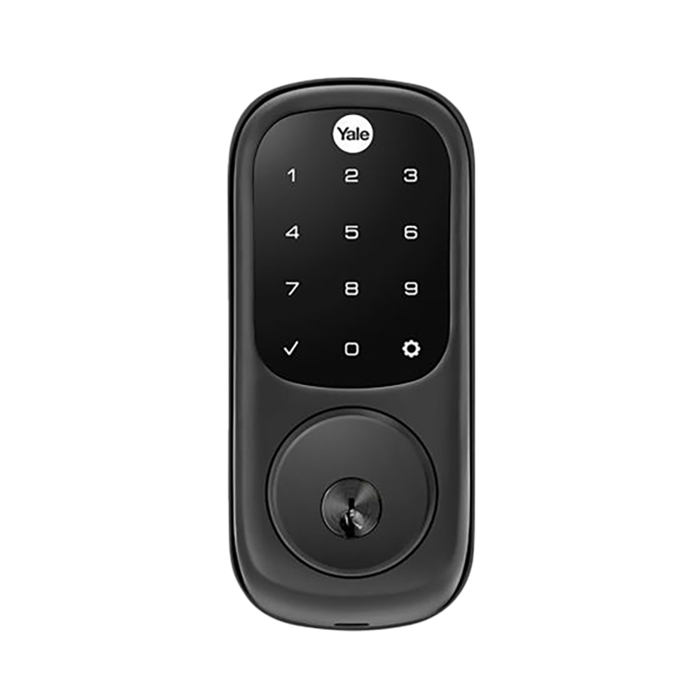 Yale Assure Keyed Electronic Digital Deadbolt Matte Black with Home Module